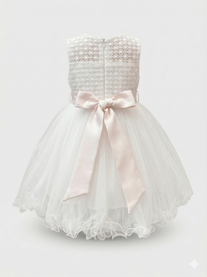 White christening gown with headband