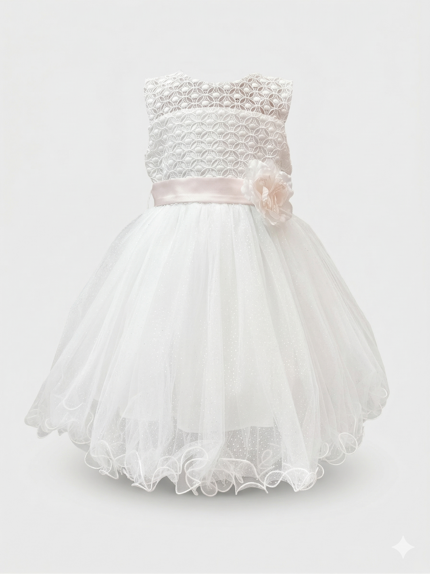 White christening gown with headband