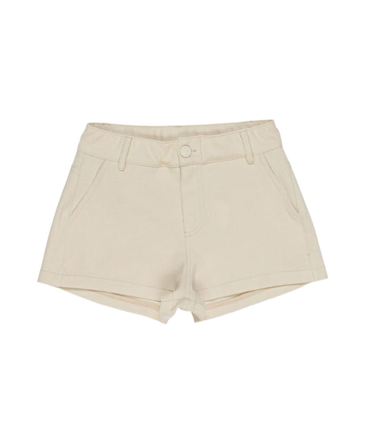 Shorts ragazza Lú Lú by Miss Grant bianchi sartoriali, fronte