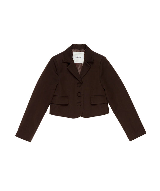 Giacca blazer corta ragazza Lú Lú by Miss Grant color moro