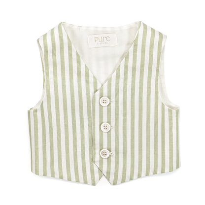 Gilet in misto lino
