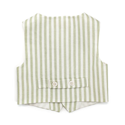 Gilet in misto lino