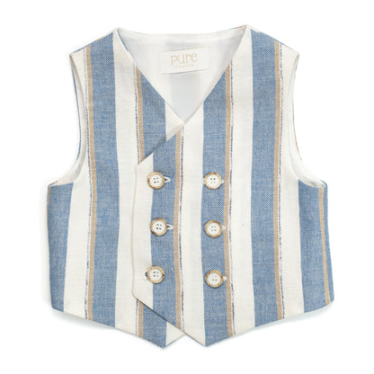 Gilet in misto lino