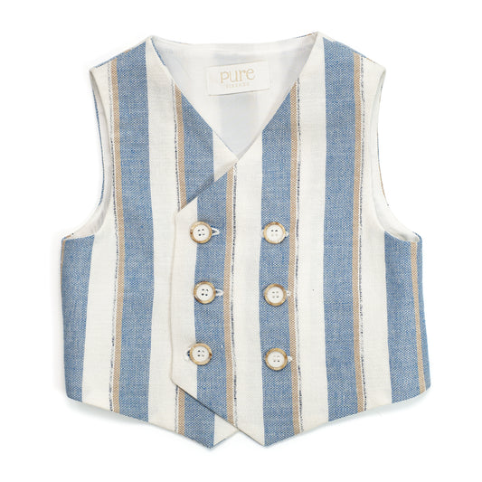 Gilet in misto lino