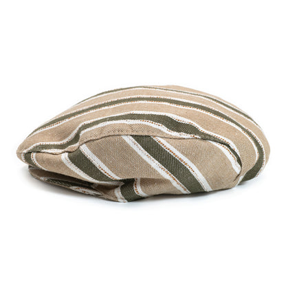 Linen Blend Flat Cap
